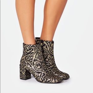 Black & Gold Booties! Size 7.5 - Brand New!